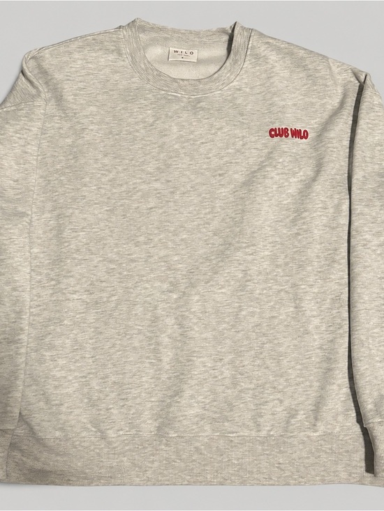 Wilo The Label Sweaters - WILO Light Gray Crewneck Sweatshirt